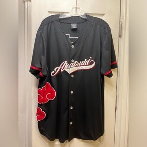 Naruto Shippuden Akatsuki baseball jersey 3XL
